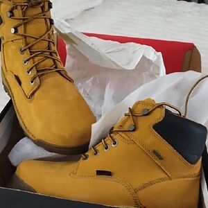 Men's Mustard Leather Boots